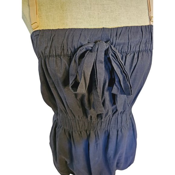 J. Crew Bubble Dress size Small Navy Blue bow front straps mini - Picture 4 of 11